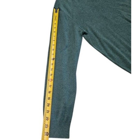 Polo Ralph Lauren Mens L 100% Pima Cotton V Neck Sweater Green Preppy Classic - Picture 10 of 10
